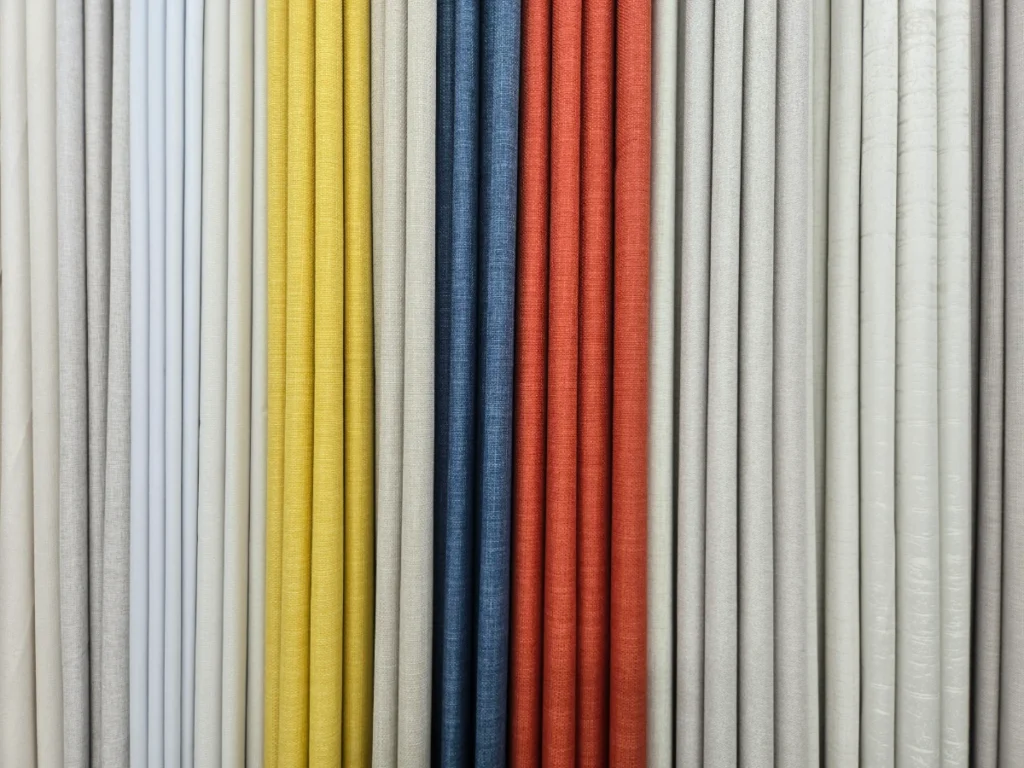 curtain fabric Dubai - premium fabric in a modern living room